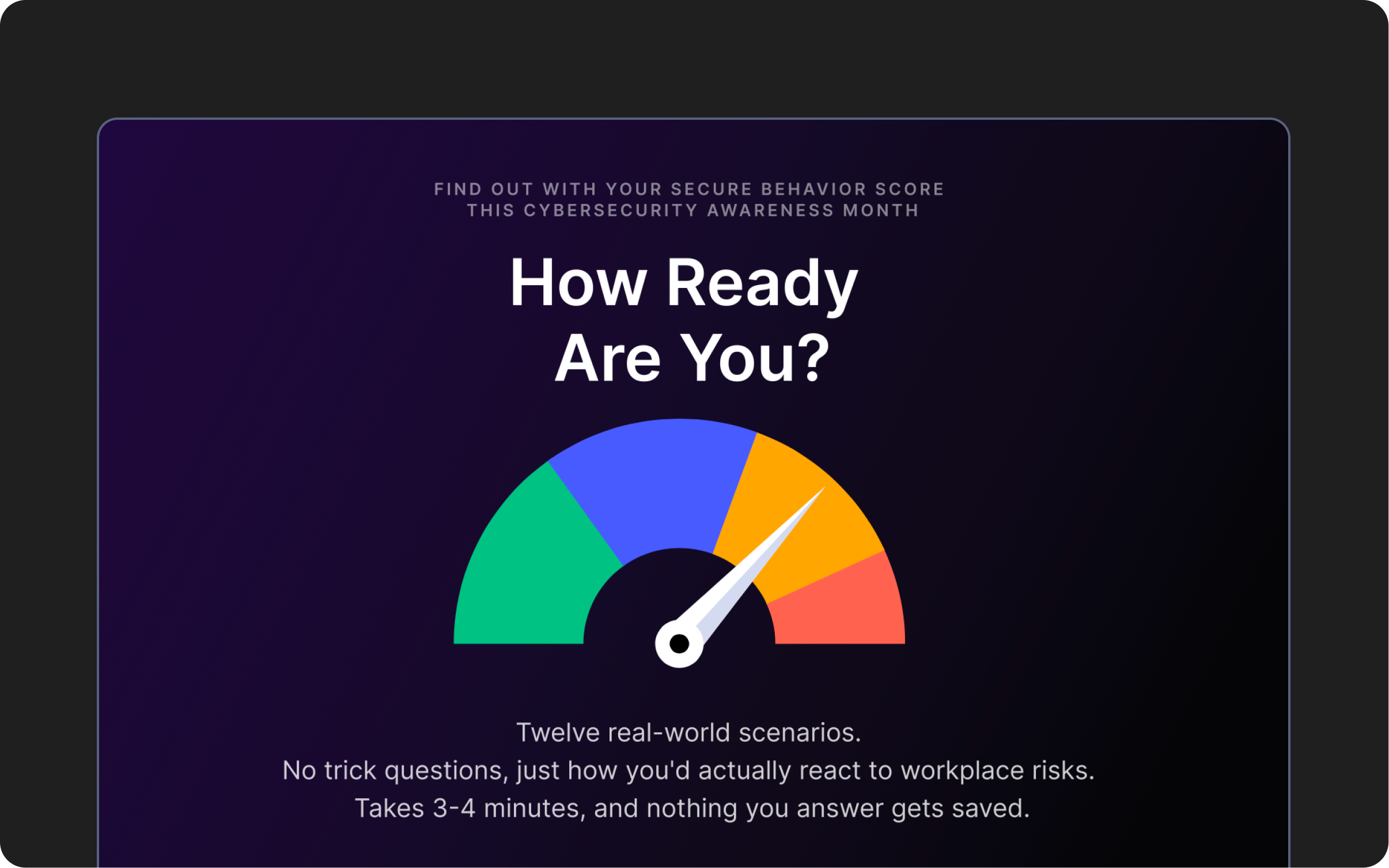 Secure Behavior Self-Assessment